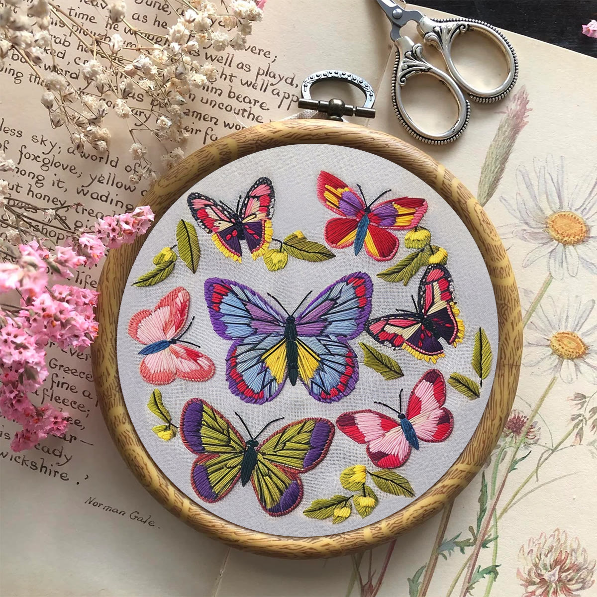 Rubbyoo Embroidery Kit-  Colorful Butterflies - image 9