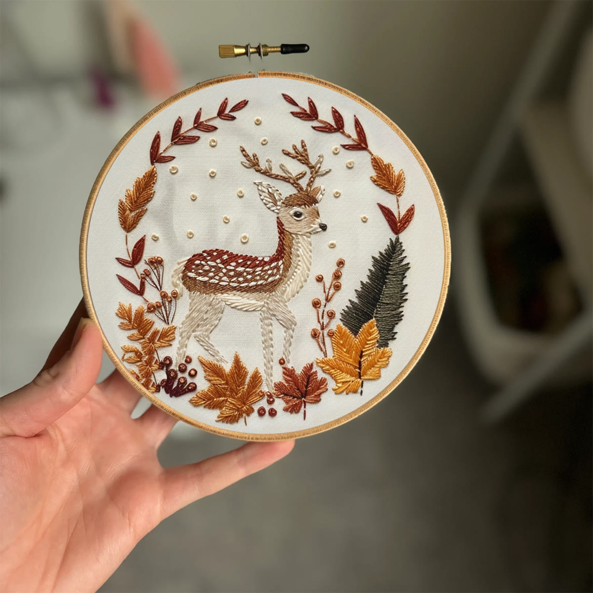 Rubbyoo Embroidery Kit-   Autumn Deer - image 2