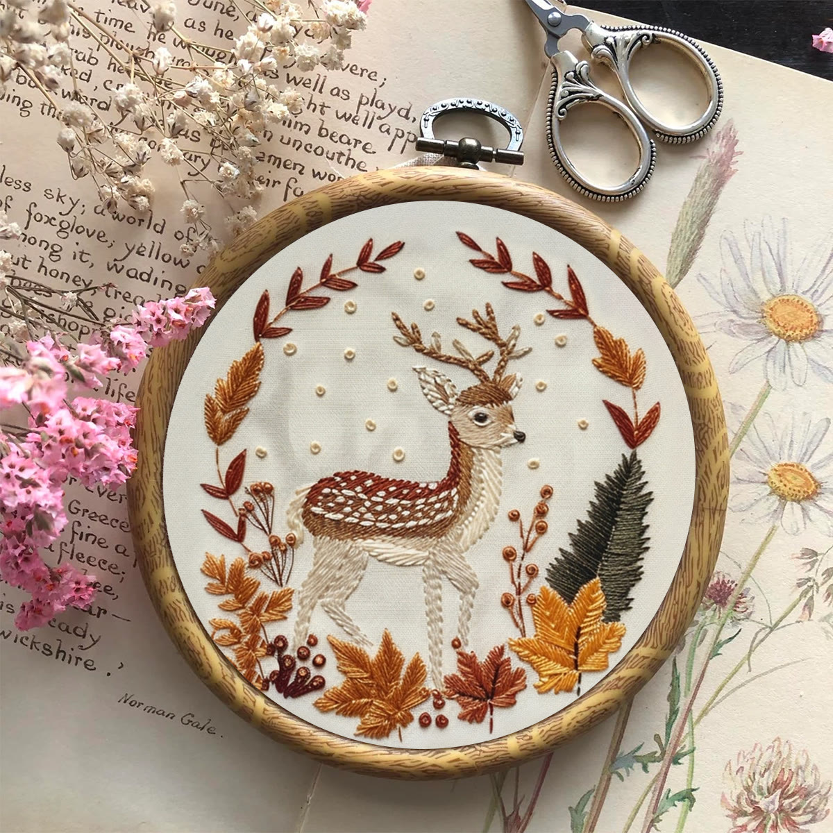Rubbyoo Embroidery Kit-   Autumn Deer - image 9