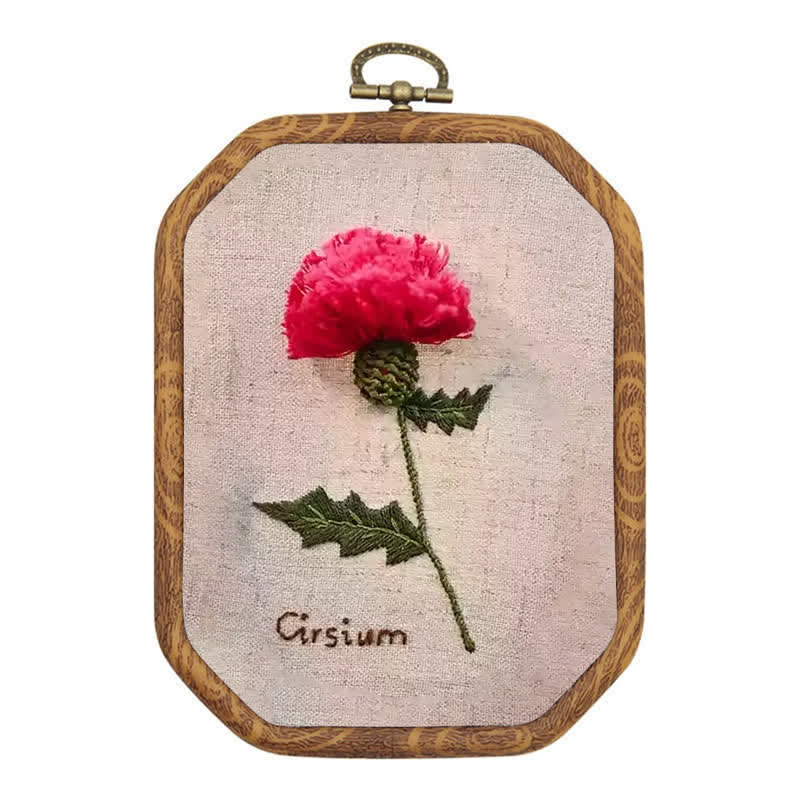 Rubbyoo Embroidery Kit- 3d Cirsium Craft Kit - image 1