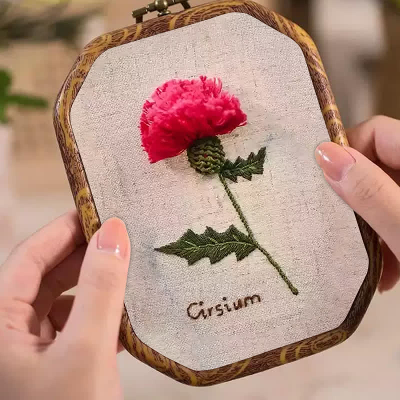 Rubbyoo Embroidery Kit- 3d Cirsium Craft Kit - image 5