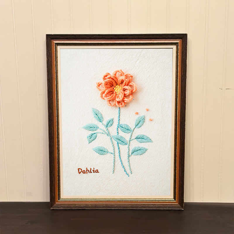 Rubbyoo Embroidery Kit- Dahlia For Beginners Kit - image 2