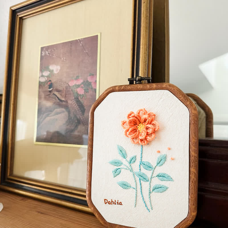 Rubbyoo Embroidery Kit- Dahlia For Beginners Kit - image 4