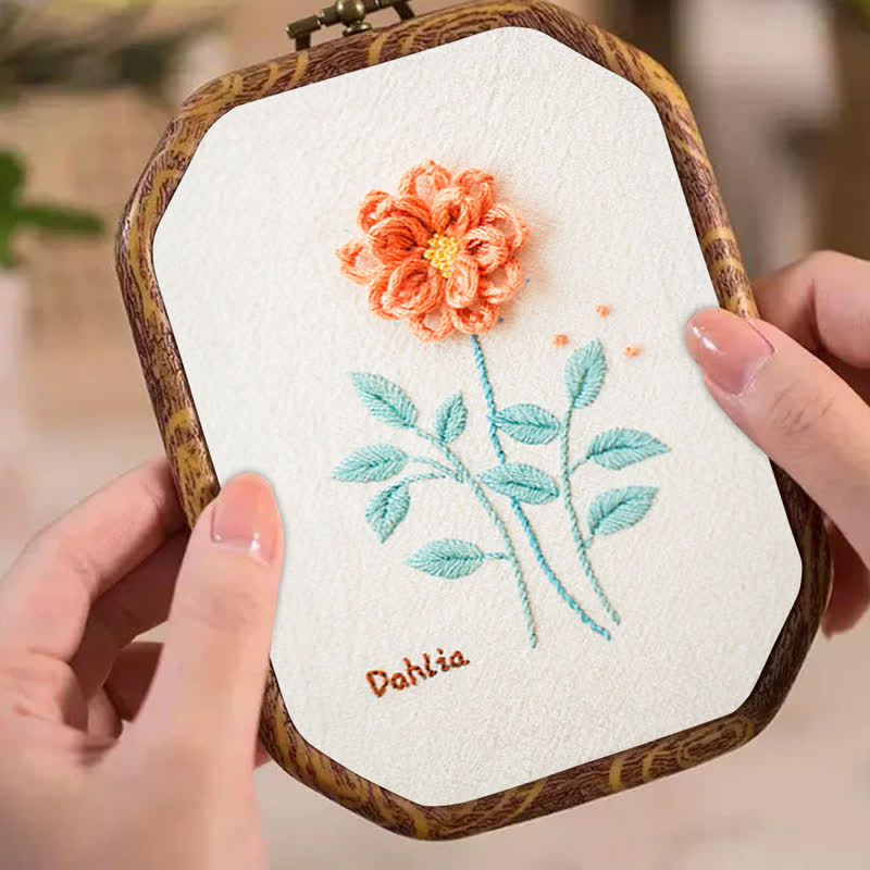 Rubbyoo Embroidery Kit- Dahlia For Beginners Kit - image 5
