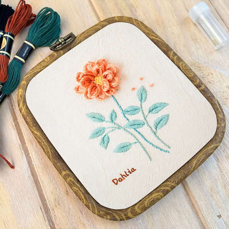 Rubbyoo Embroidery Kit- Dahlia For Beginners Kit - image 9