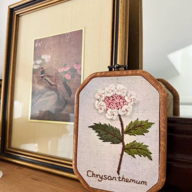 Rubbyoo Embroidery Kit- Chrysanthemum Cross Stitch Diy Kit - image 3