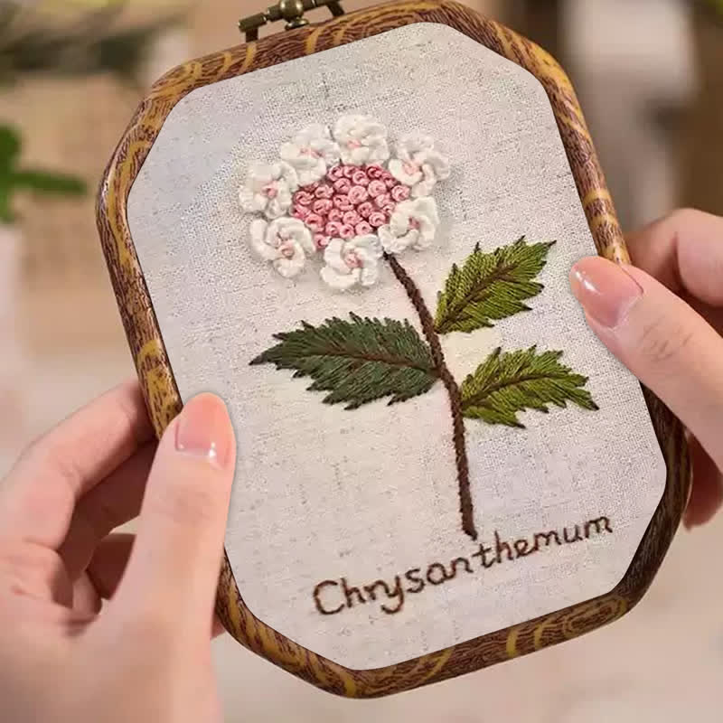 Rubbyoo Embroidery Kit- Chrysanthemum Cross Stitch Diy Kit - image 4