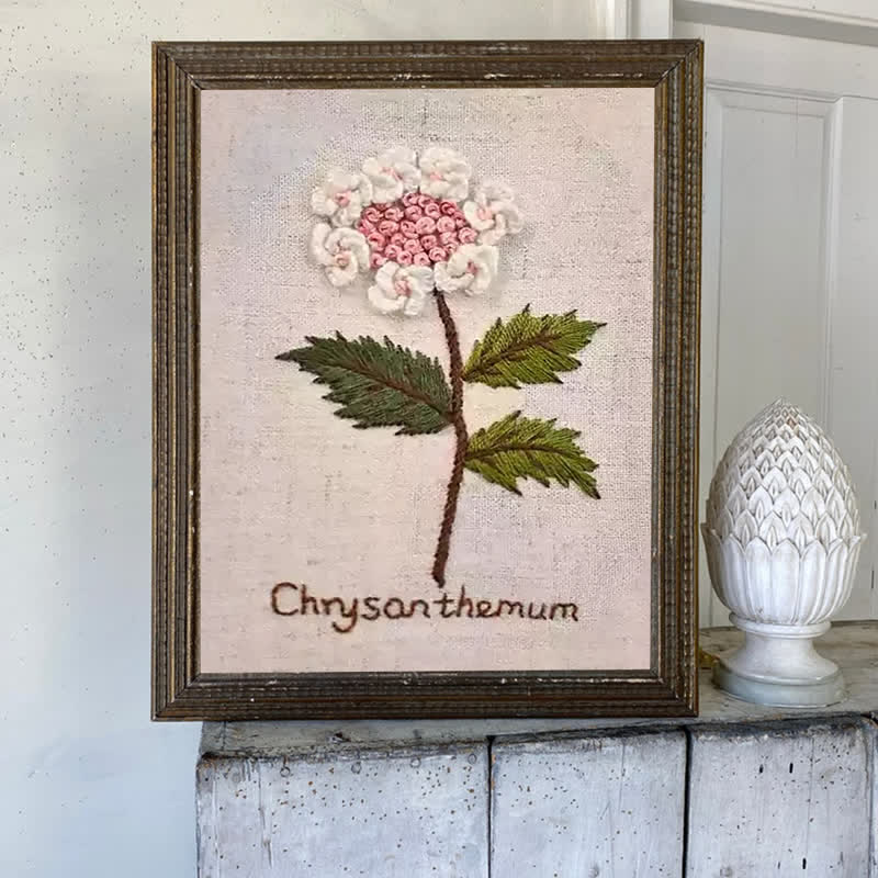 Rubbyoo Embroidery Kit- Chrysanthemum Cross Stitch Diy Kit - image 6