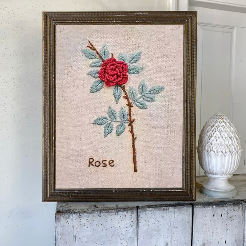 Rubbyoo Embroidery Kit- Rose Flower Needlecraft Kit - image 6