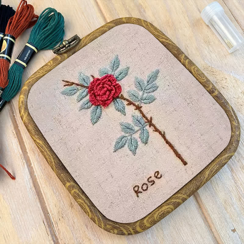 Rubbyoo Embroidery Kit- Rose Flower Needlecraft Kit - image 7