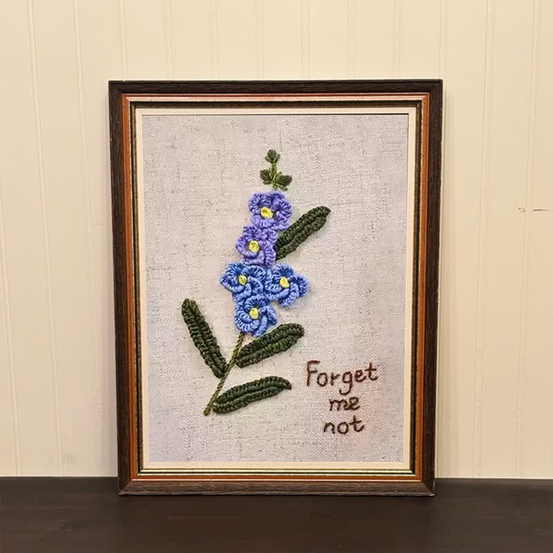 Rubbyoo Embroidery Kit- Forget Me Not Craft Kit - image 2