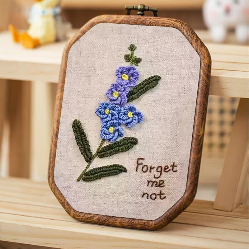 Rubbyoo Embroidery Kit- Forget Me Not Craft Kit - image 5