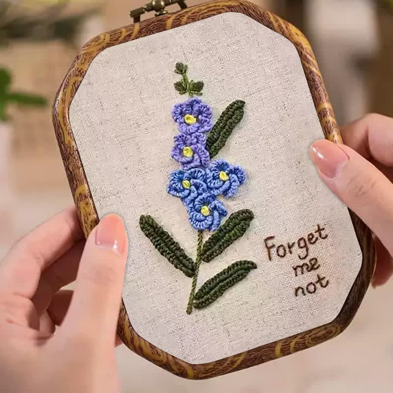 Rubbyoo Embroidery Kit- Forget Me Not Craft Kit - image 4