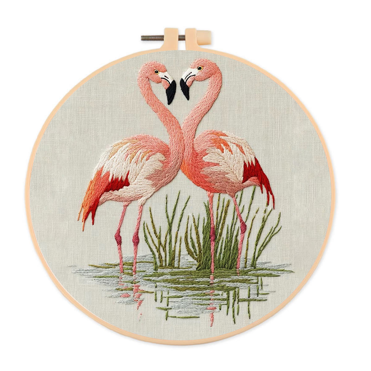 Rubbyoo Embroidery Kit- Fabulous Flamingo - image 1