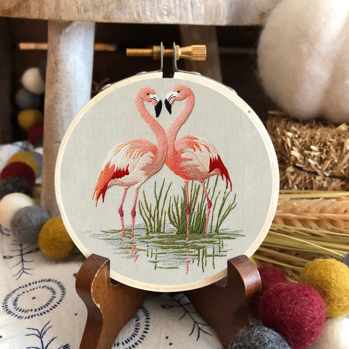 Rubbyoo Embroidery Kit- Fabulous Flamingo - image 2