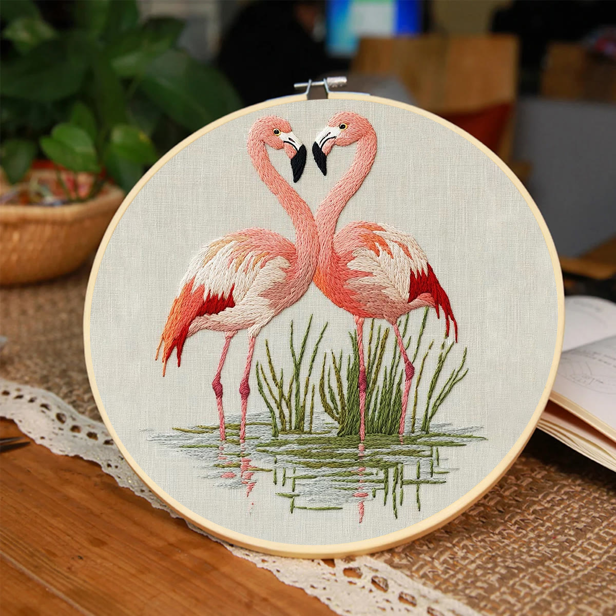 Rubbyoo Embroidery Kit- Fabulous Flamingo - image 4