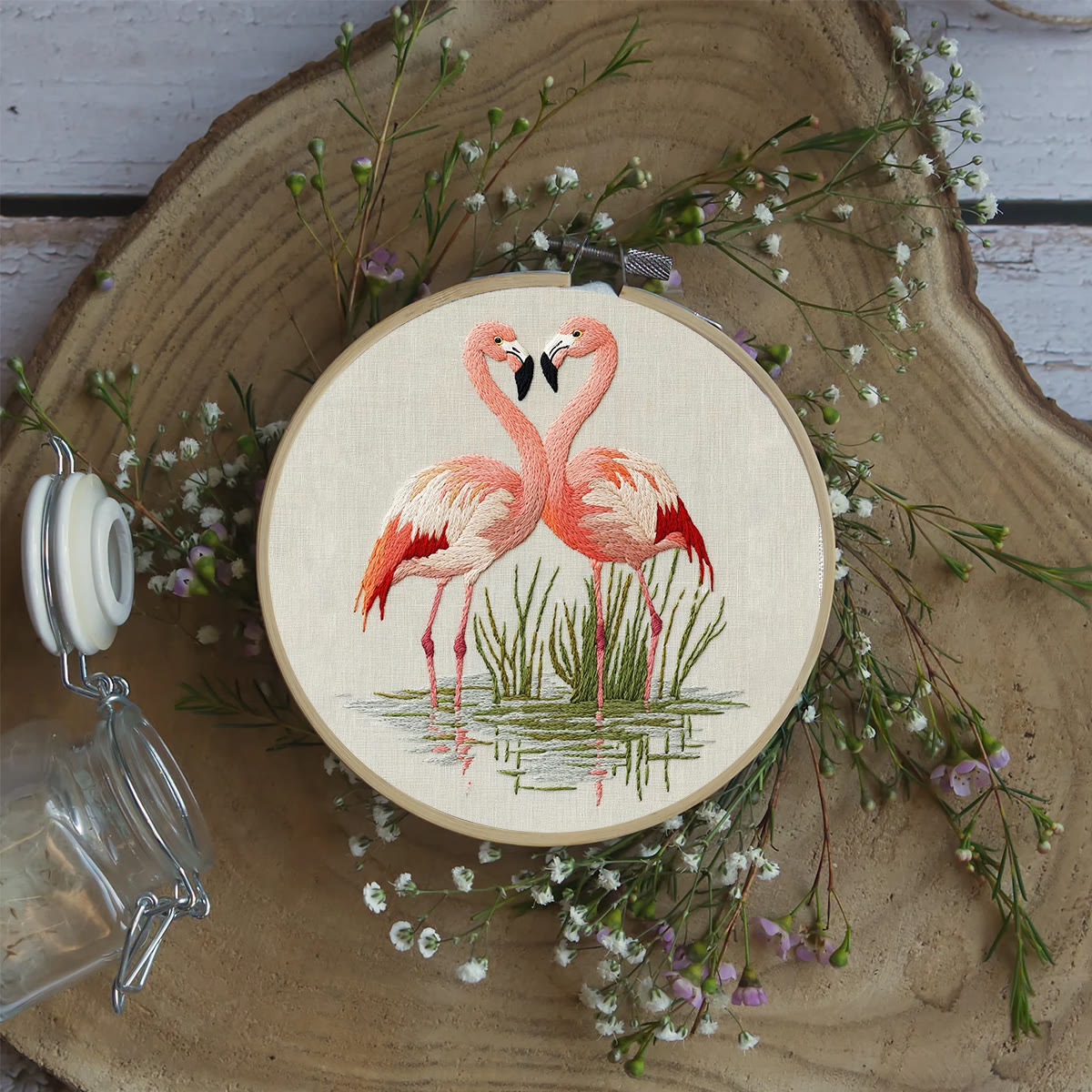 Rubbyoo Embroidery Kit- Fabulous Flamingo - image 5