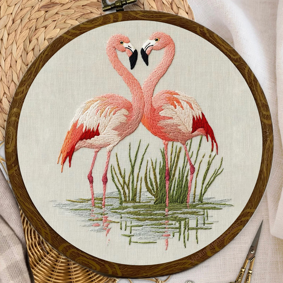 Rubbyoo Embroidery Kit- Fabulous Flamingo - image 9