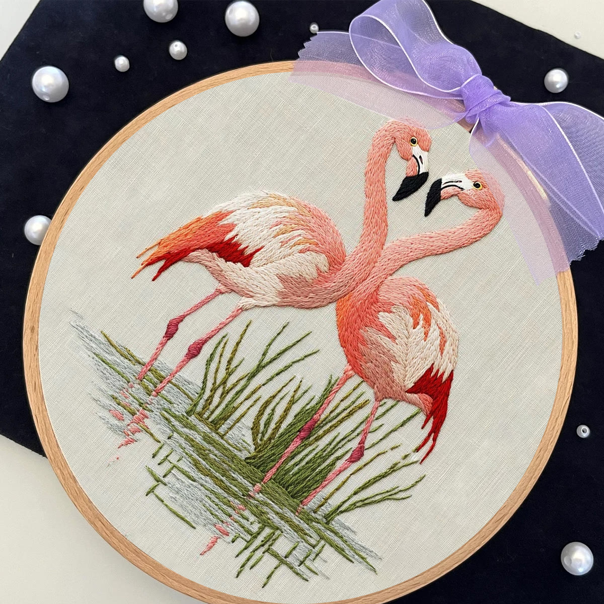 Rubbyoo Embroidery Kit- Fabulous Flamingo - image 8
