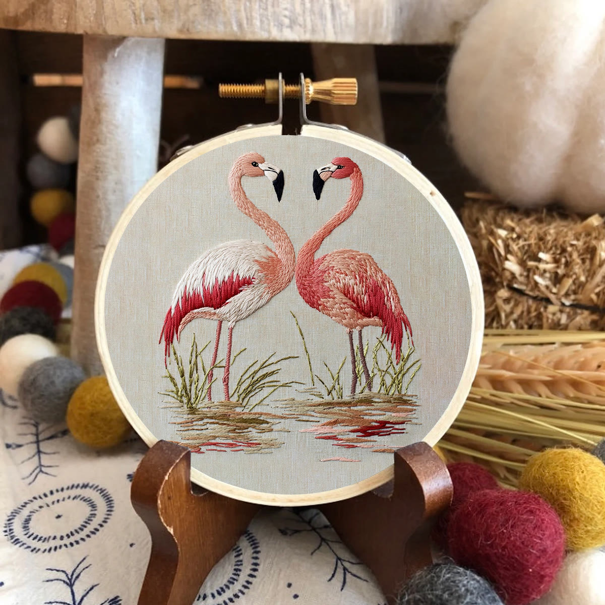 Rubbyoo Embroidery Kit- Fabulous Flamingo2 - image 2