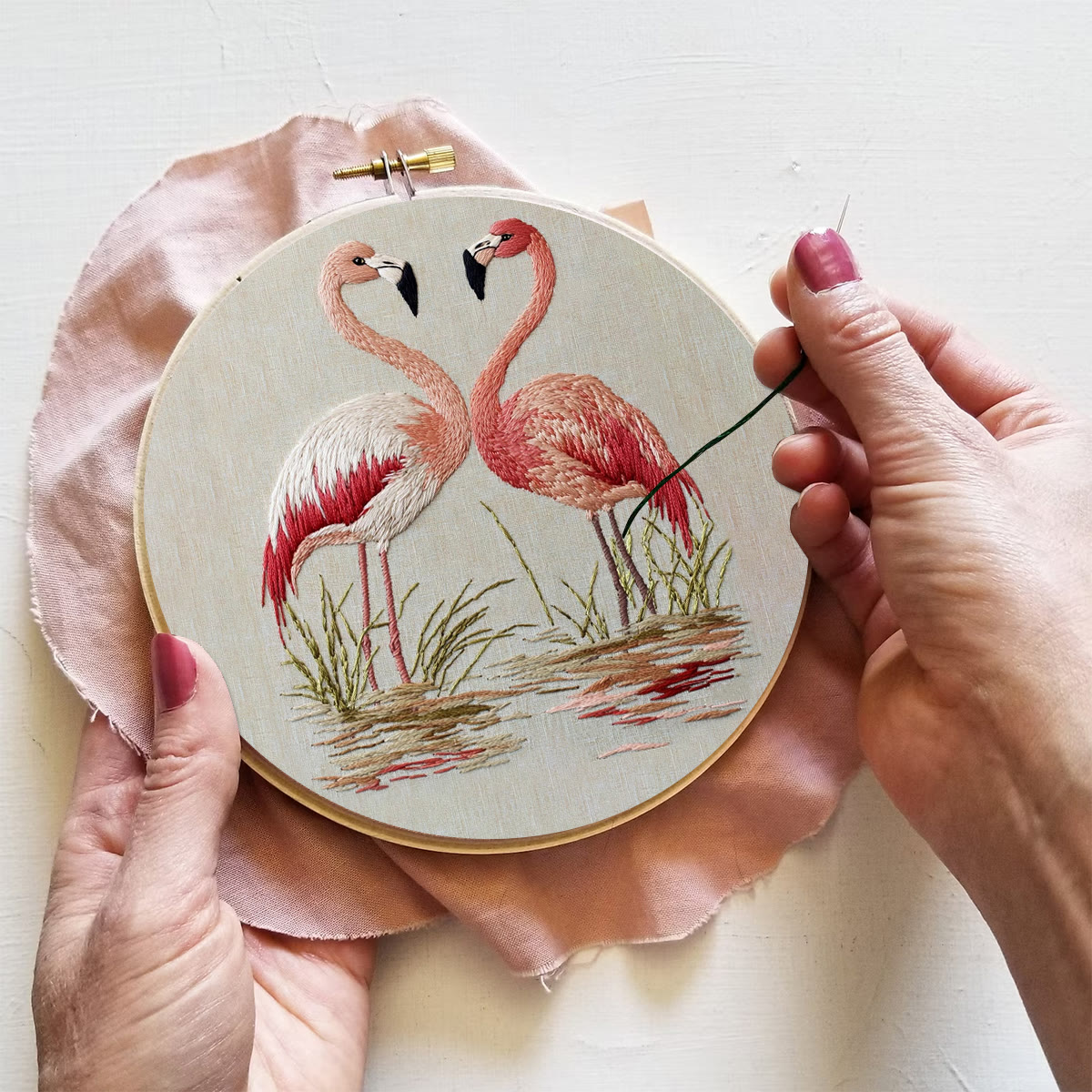 Rubbyoo Embroidery Kit- Fabulous Flamingo2 - image 3