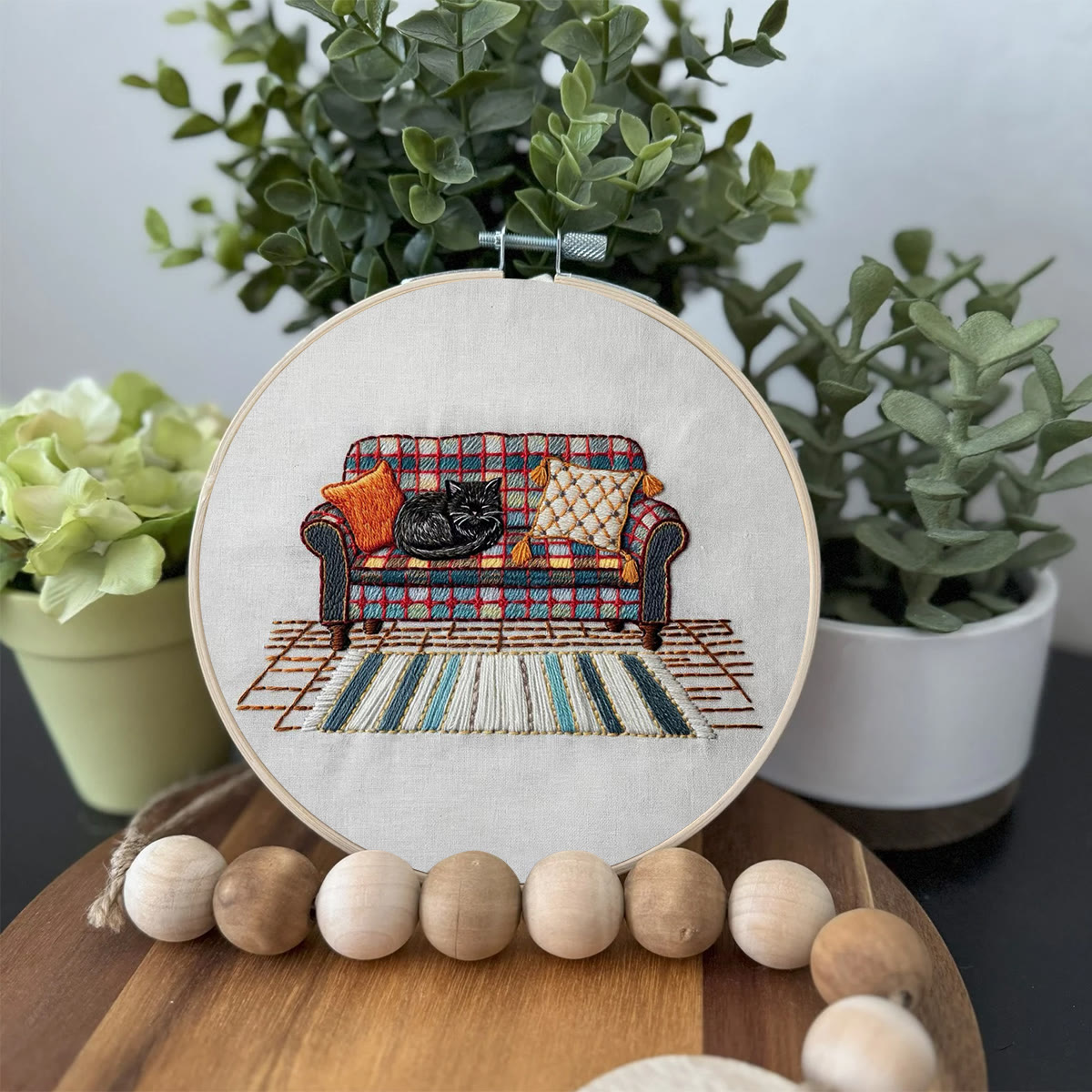 Rubbyoo Embroidery Kit-  Home Scene Cat  - image 3