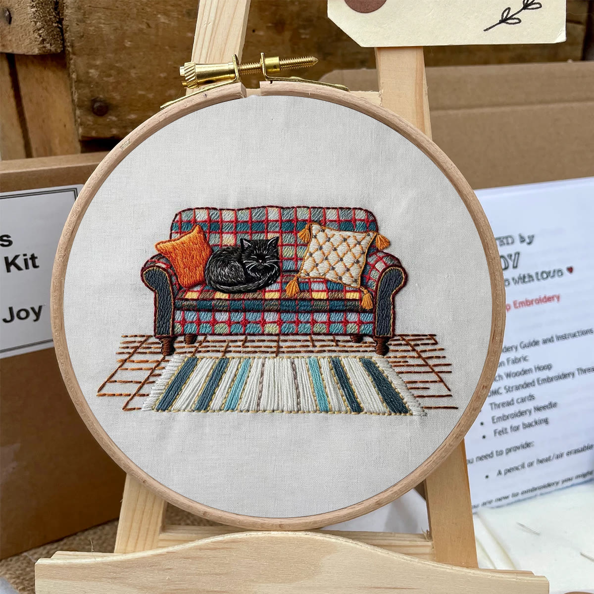 Rubbyoo Embroidery Kit-  Home Scene Cat  - image 6