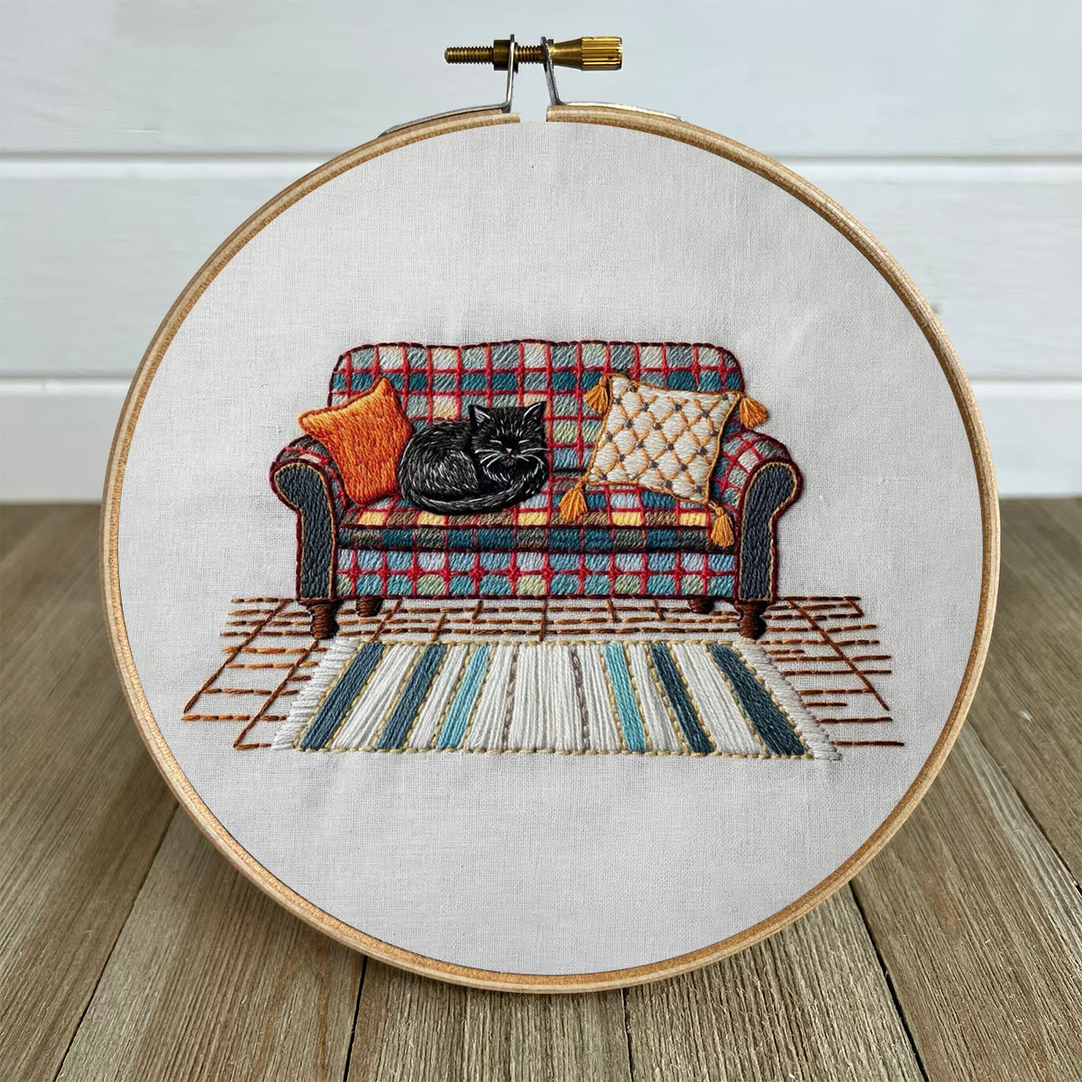 Rubbyoo Embroidery Kit-  Home Scene Cat  - image 5