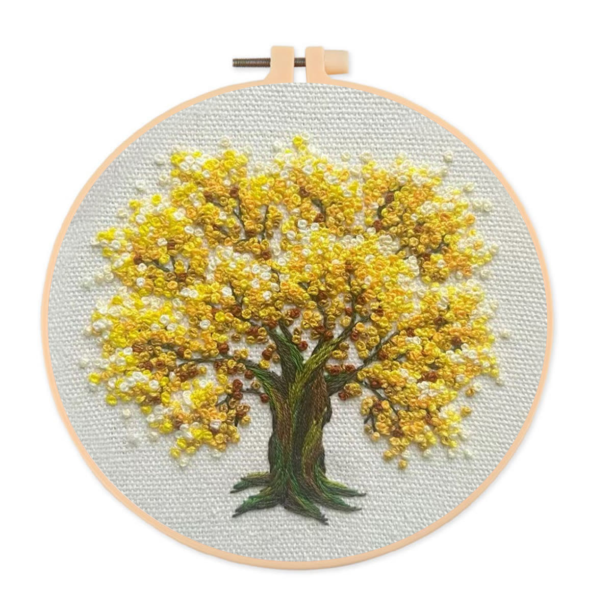 Rubbyoo Embroidery Kit-   Yellow Blooming Tree - image 1