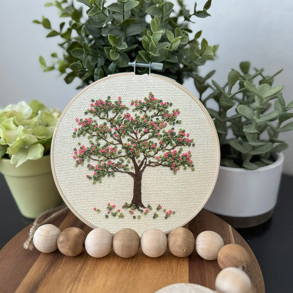 Rubbyoo Embroidery Kit-  Pink Flower Tree - image 3