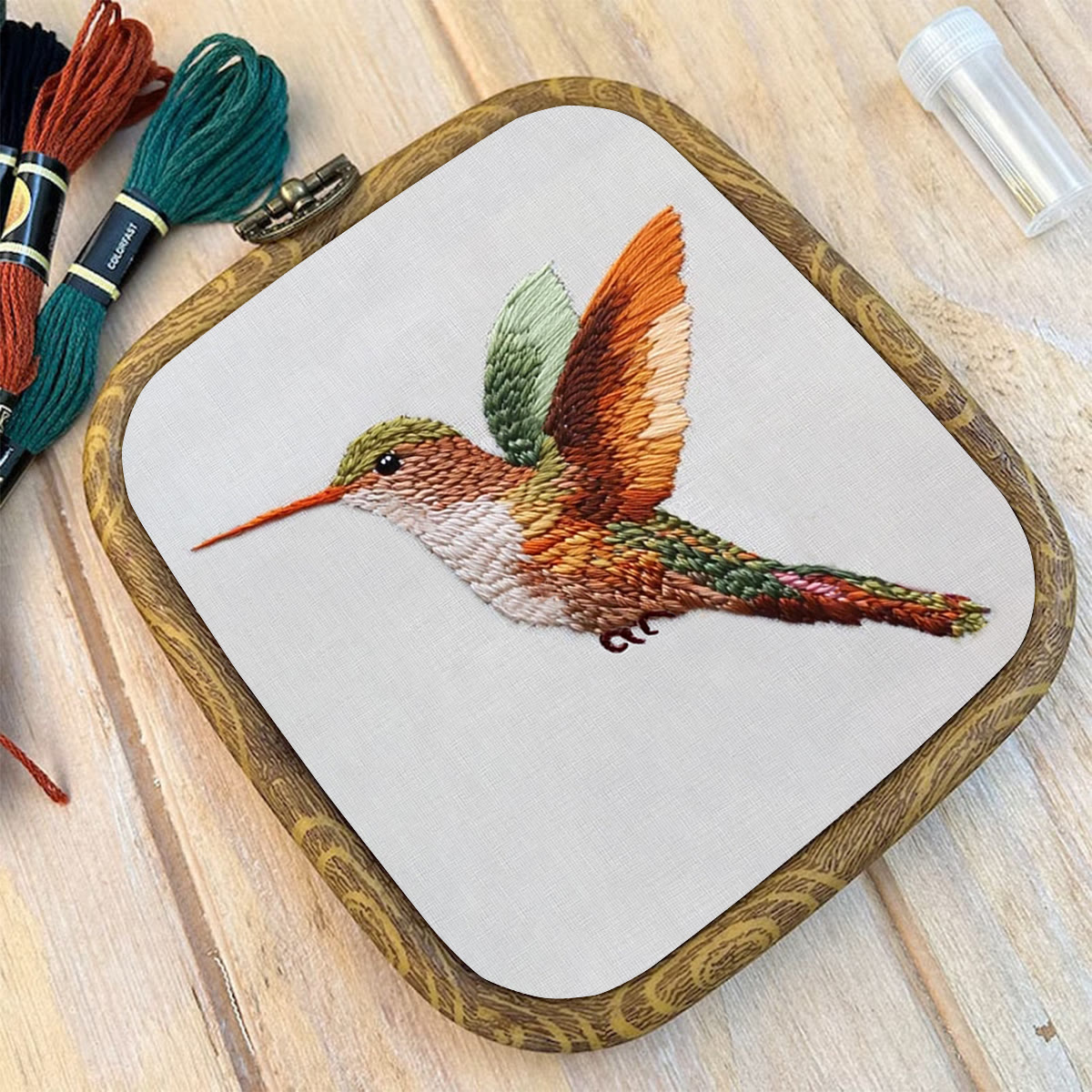 Rubbyoo Embroidery Kit-Vibrant Hummingbird - image 10