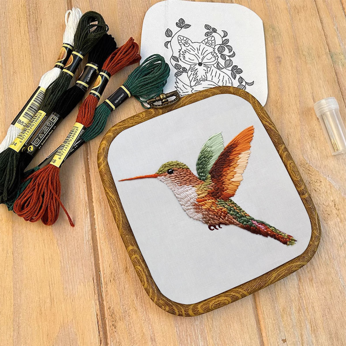 Rubbyoo Embroidery Kit-Vibrant Hummingbird - image 9