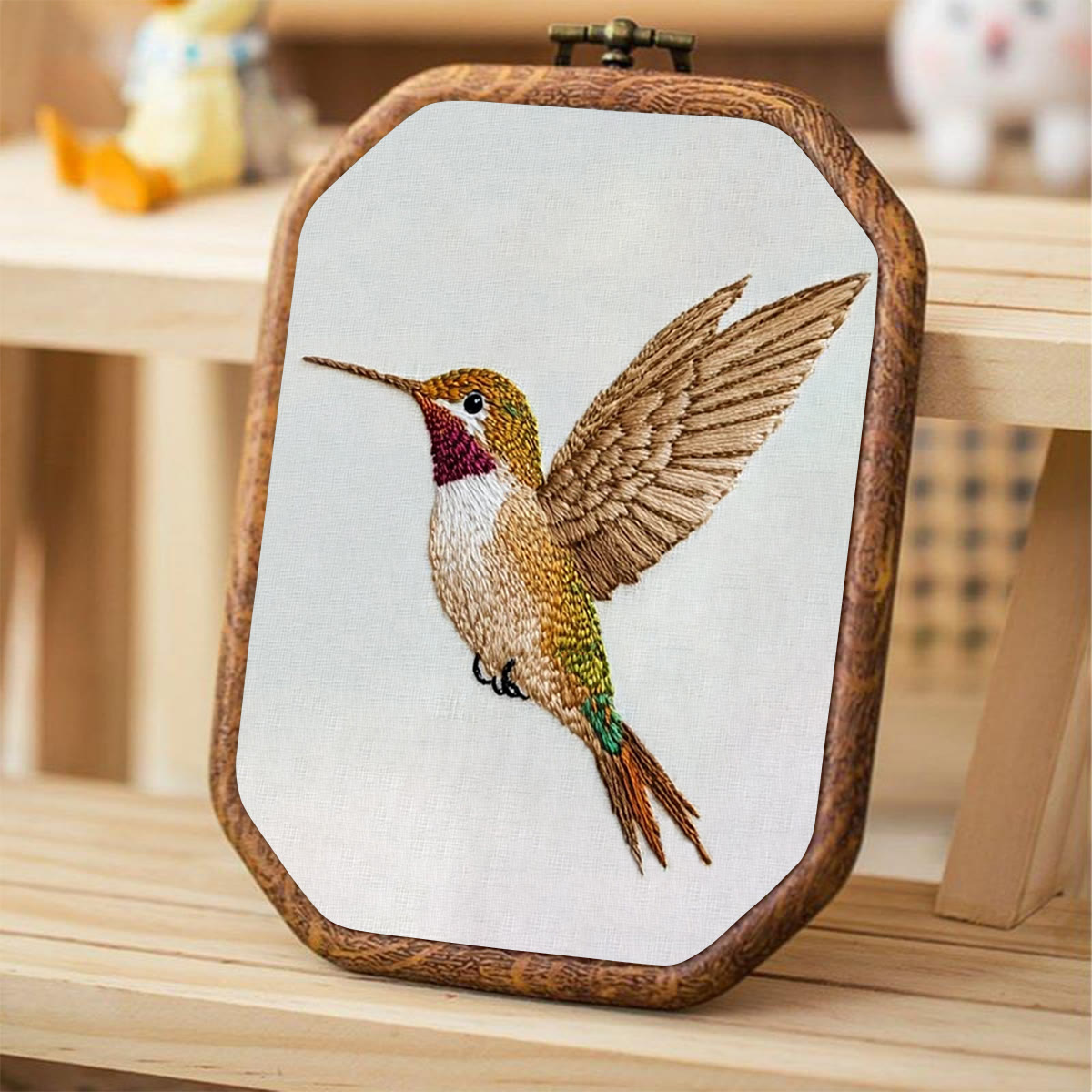 Rubbyoo Embroidery Kit-Golden Hummingbird - image 4