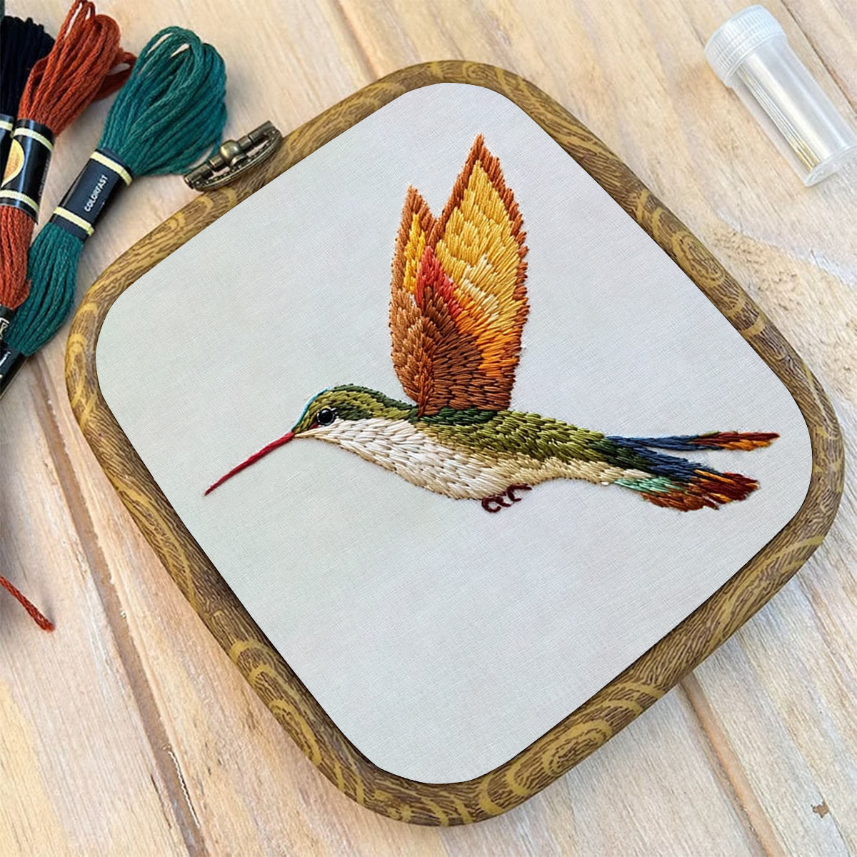 Rubbyoo Embroidery Kit-Flying Hummingbird2 - image 9