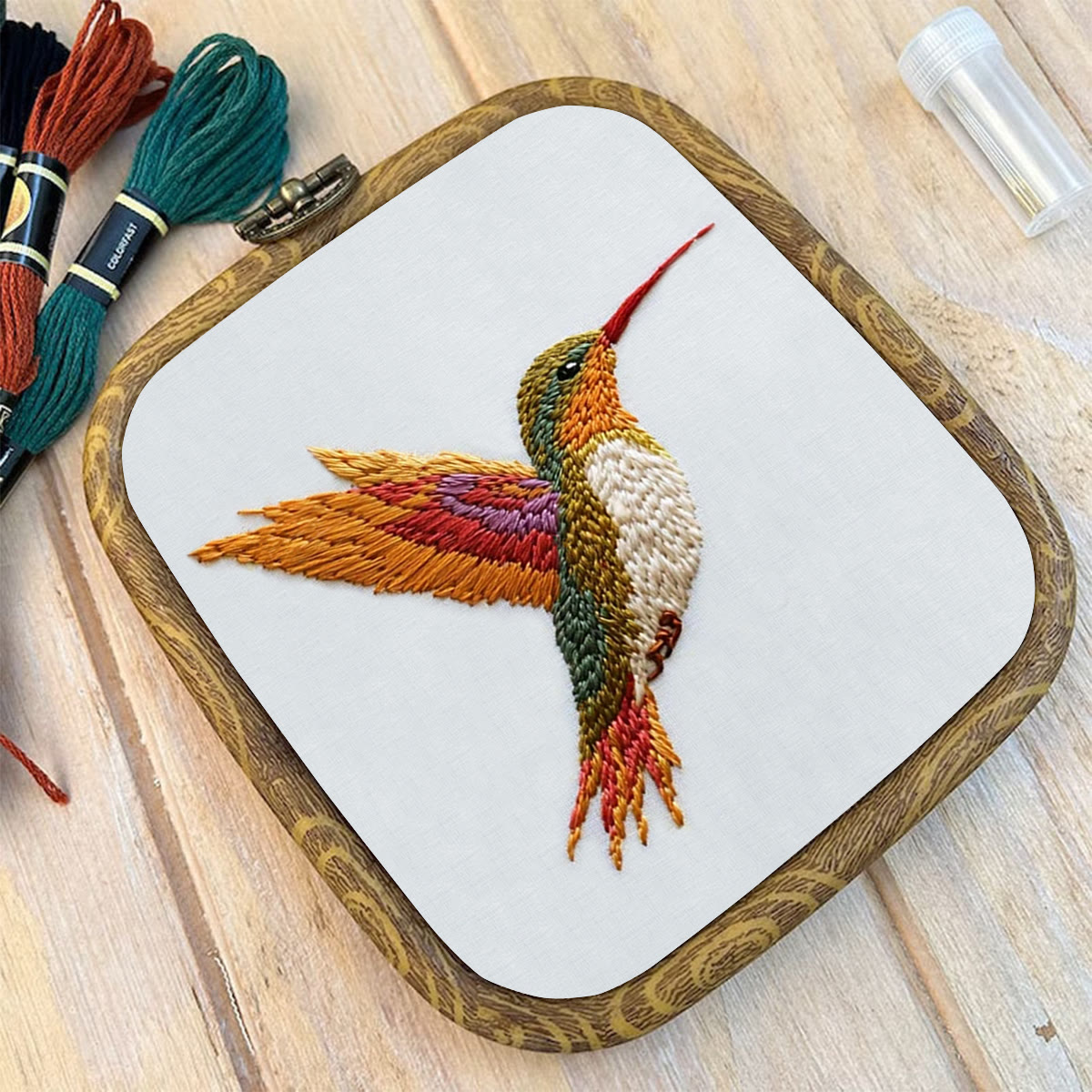 Rubbyoo Embroidery Kit-Vibrant Hummingbird2 - image 9