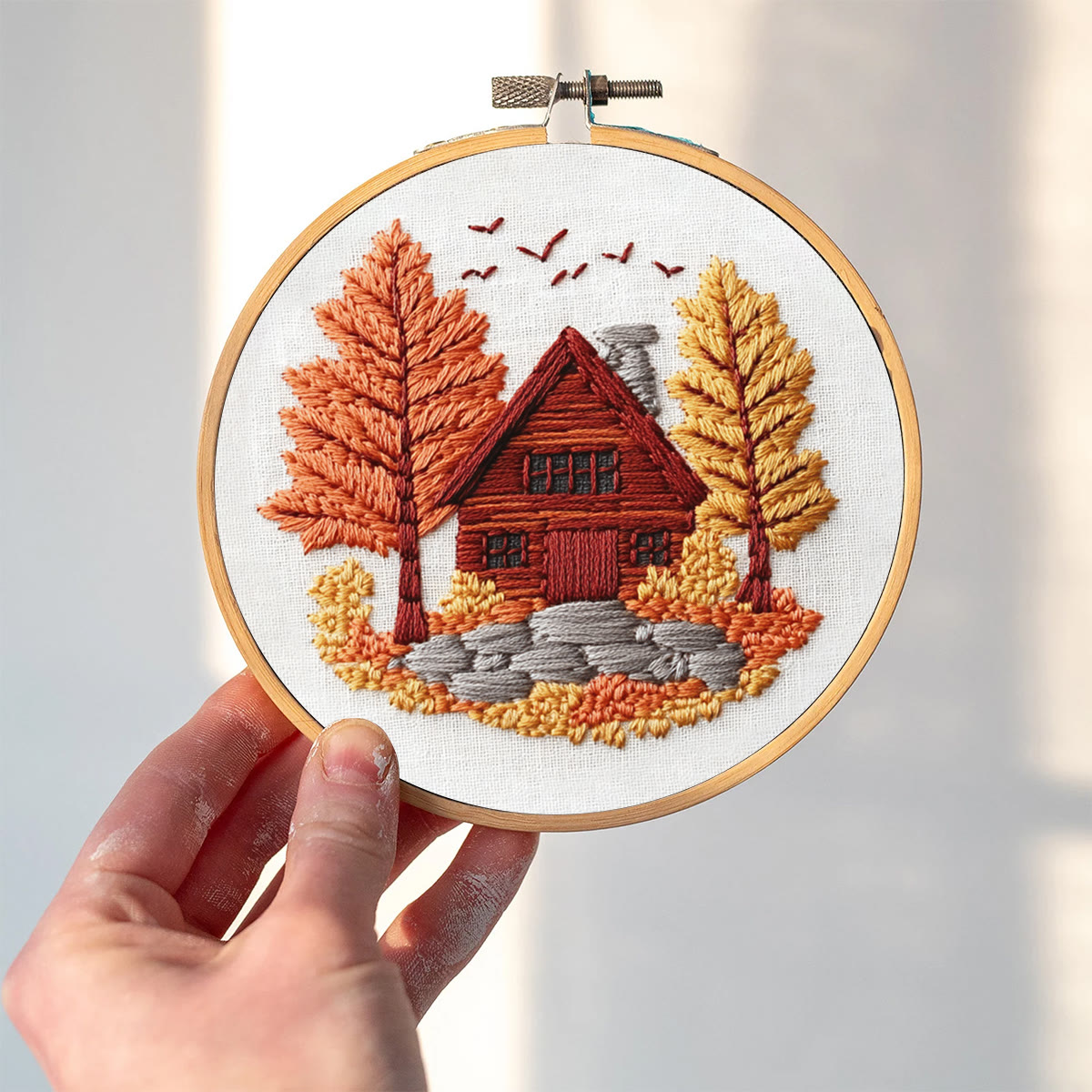 Rubbyoo Embroidery Kit- Farmhouse Diy Craft Kits| Autumn Craft - image 2