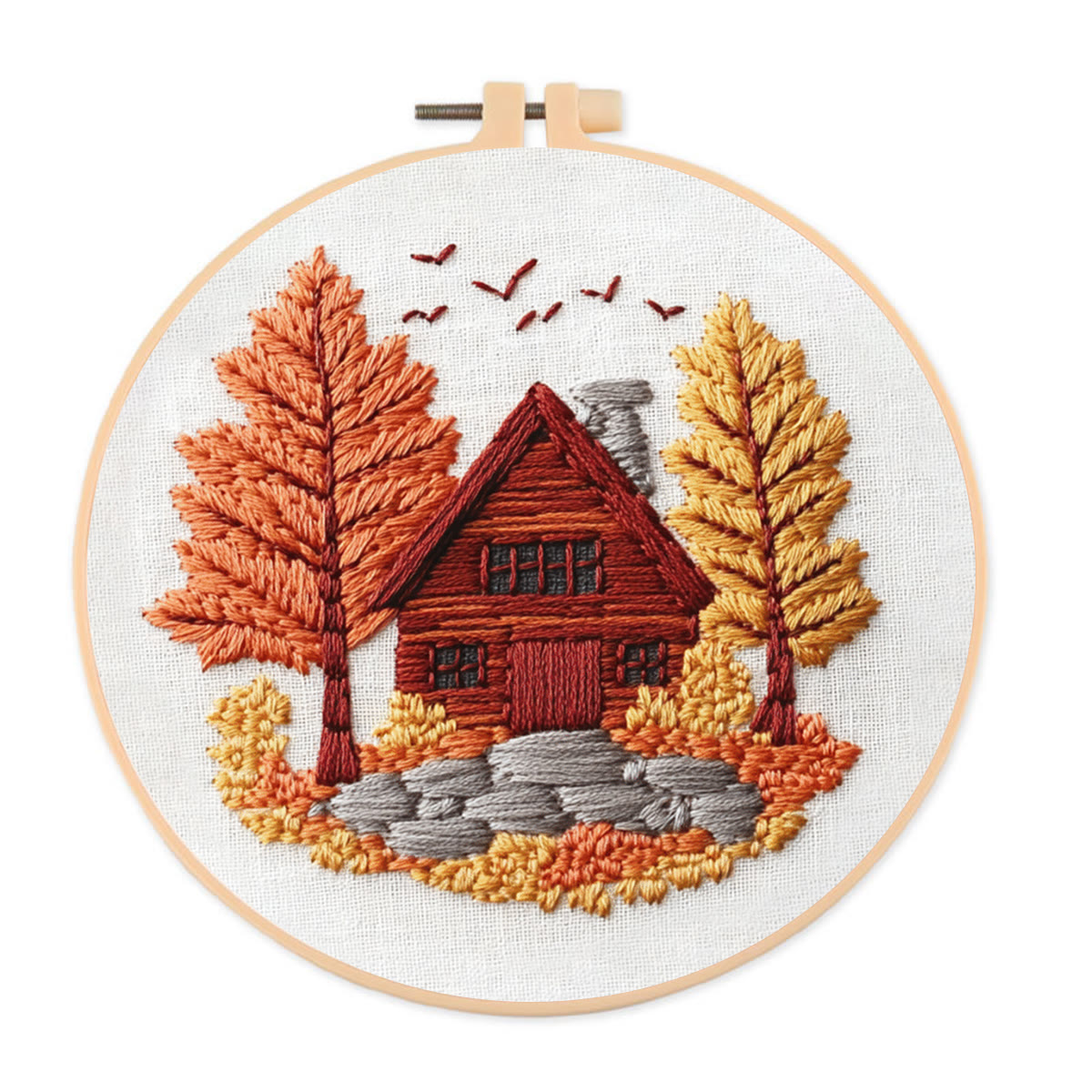 Rubbyoo Embroidery Kit- Farmhouse Diy Craft Kits| Autumn Craft - image 1