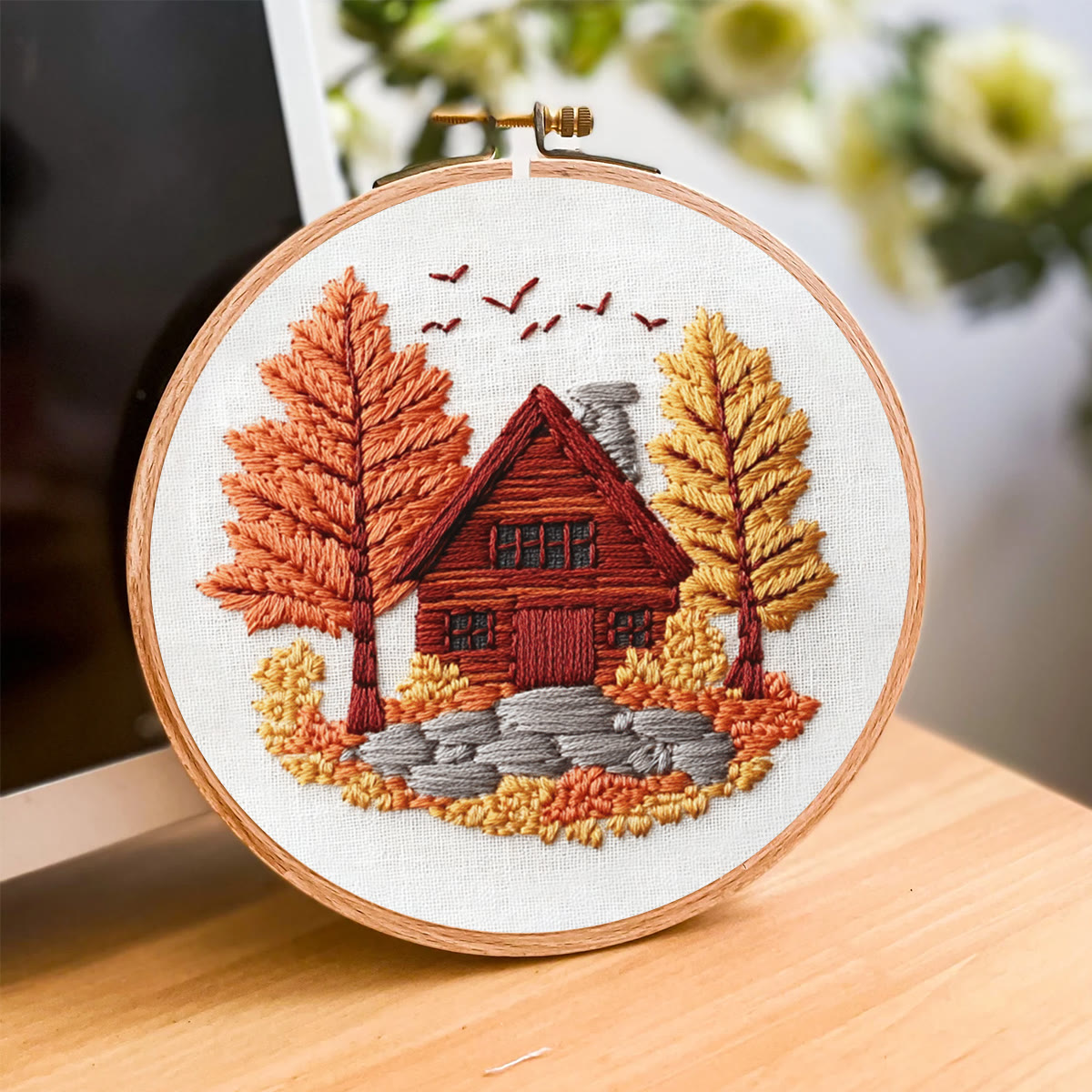 Rubbyoo Embroidery Kit- Farmhouse Diy Craft Kits| Autumn Craft - image 4