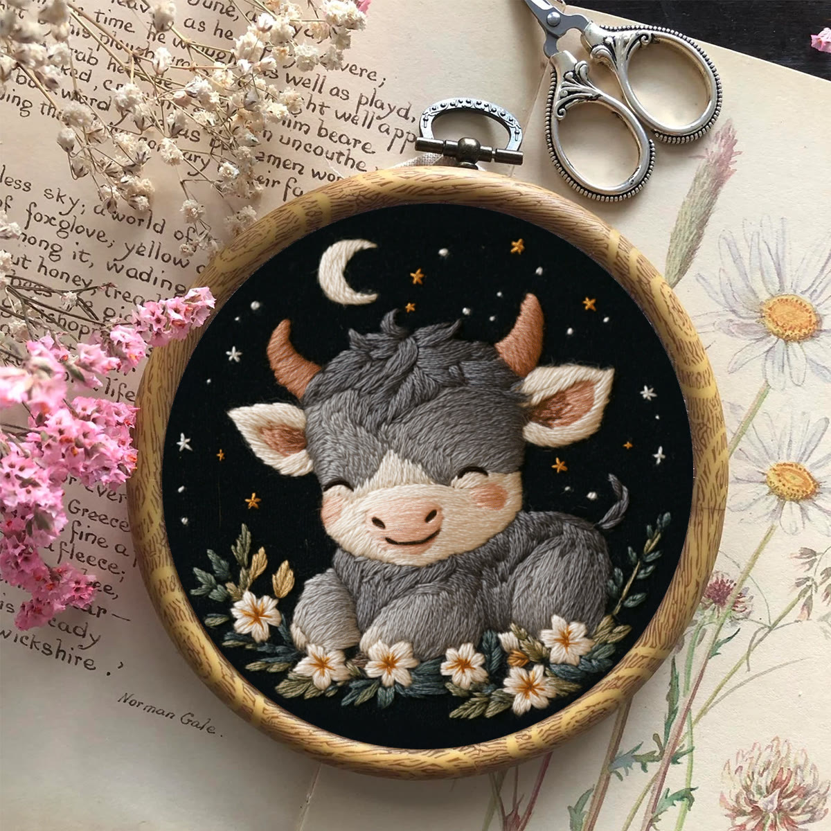 Rubbyoo Embroidery Kit-   Calf Baby  Diy Craft Kits| For Craft Lover - image 8