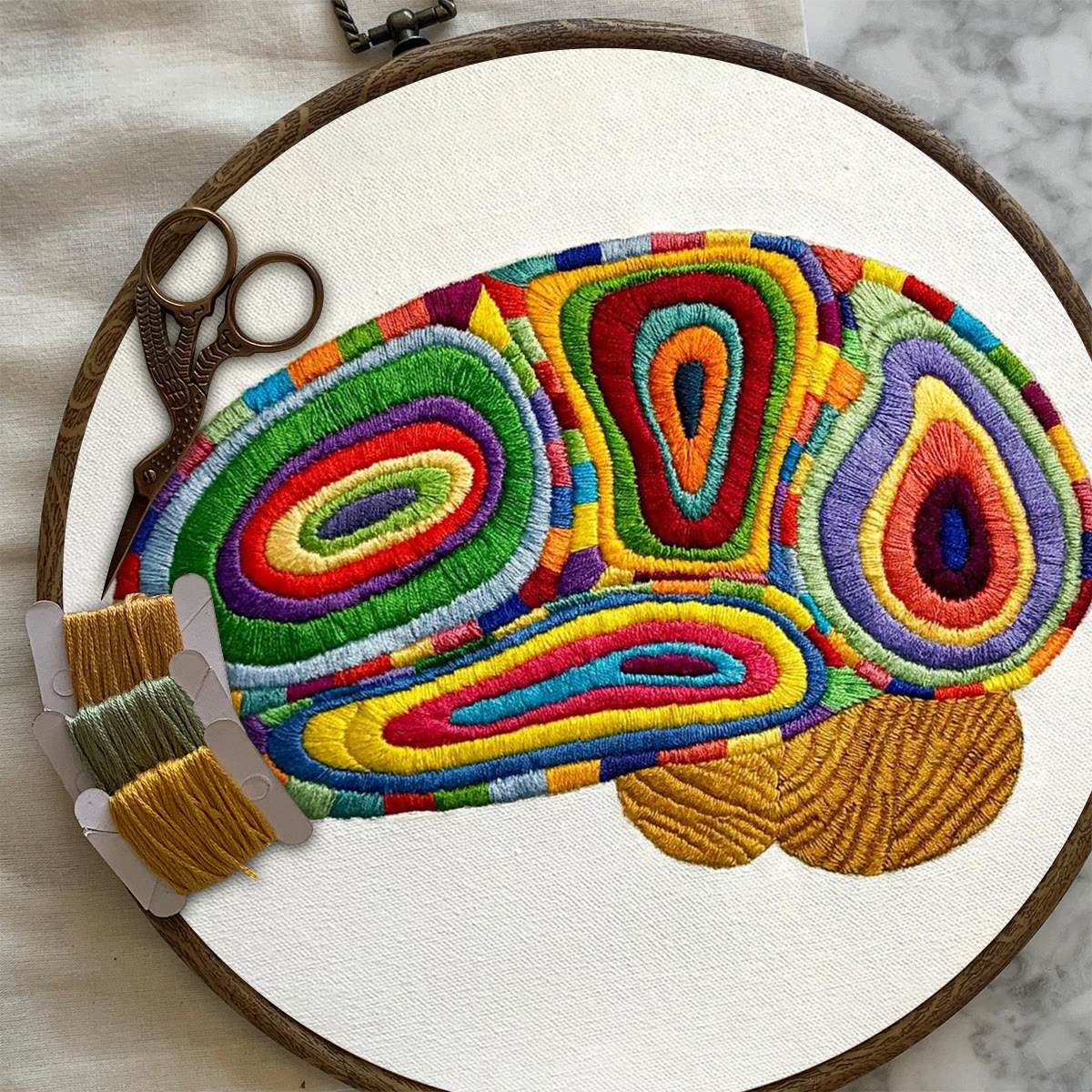 Rubbyoo Embroidery Kit-   The Colors Of Hope Diy Kit For  Aldults| Diy Craft Kits - image 8