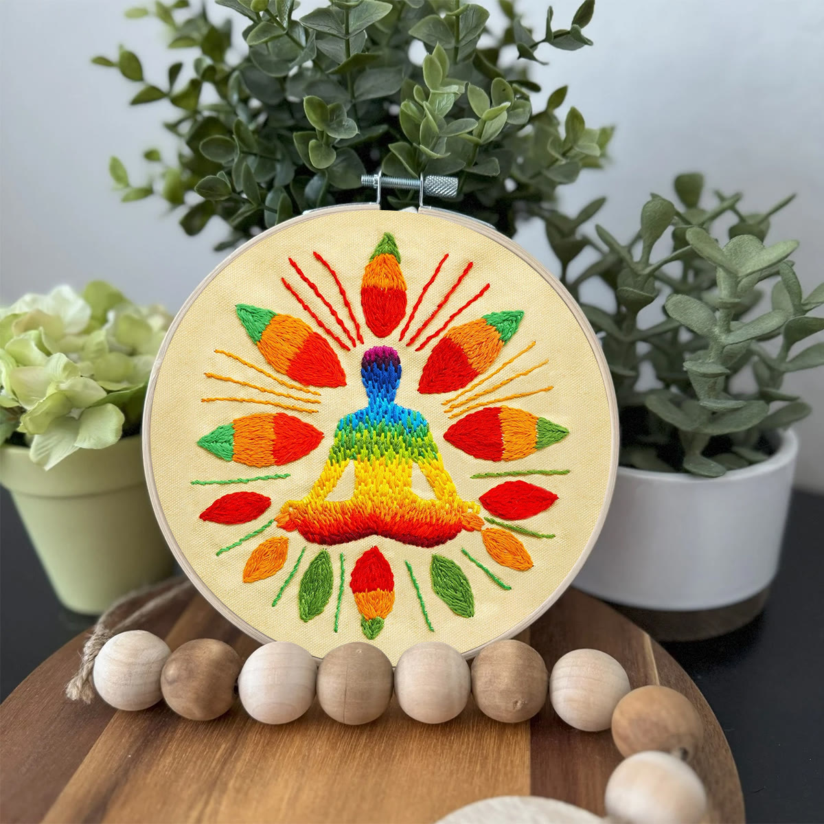 Rubbyoo Embroidery Kit-  Vedic Heaalling Diy Kit For  Aldults| Diy Craft Kits | Wall Decor - image 3