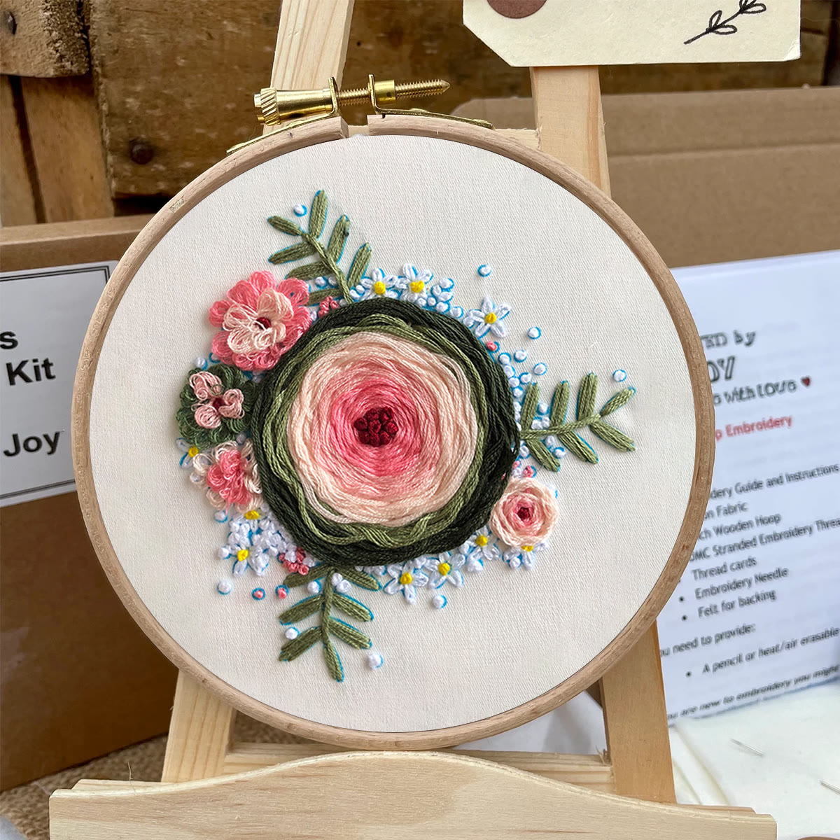 Rubbyoo Embroidery Kit-  Woven Rose Starter Kit For Craft Lover - image 6