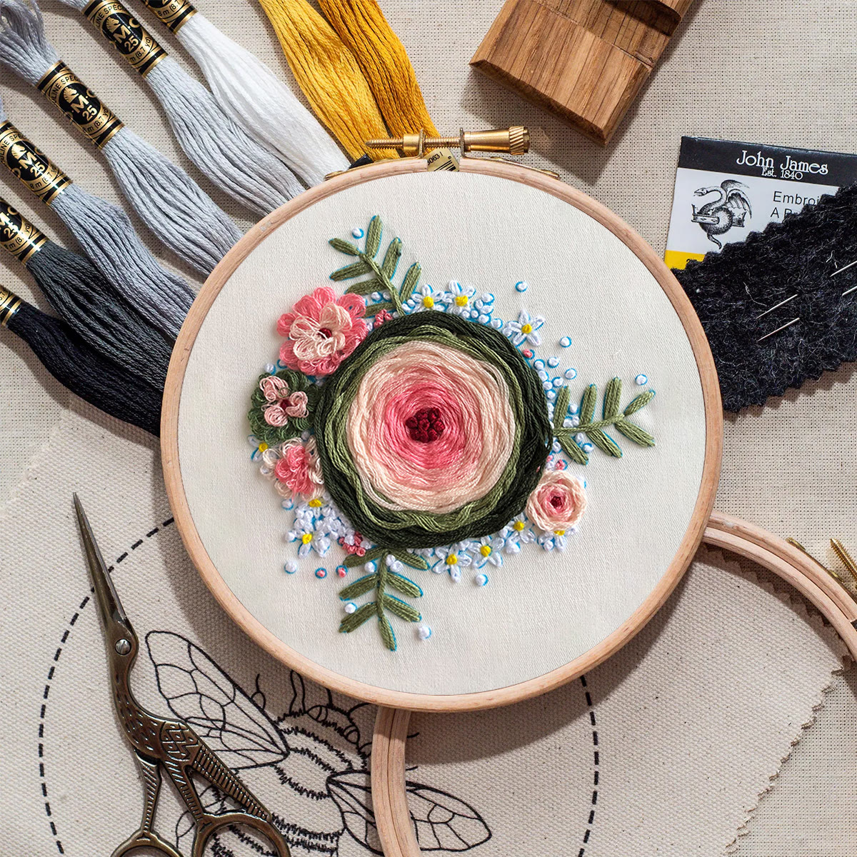 Rubbyoo Embroidery Kit-  Woven Rose Starter Kit For Craft Lover - image 9