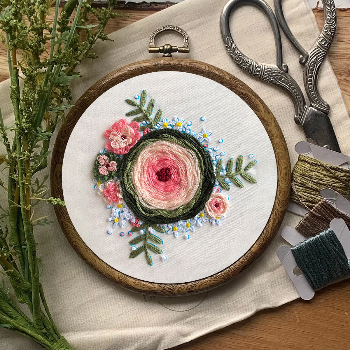 Rubbyoo Embroidery Kit-  Woven Rose Starter Kit For Craft Lover - image 8