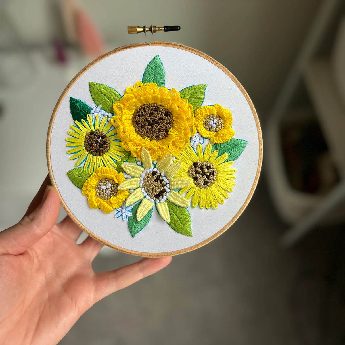 Rubbyoo Embroidery Kit-  Sunflower Starter Kit For Craft Lover - image 2