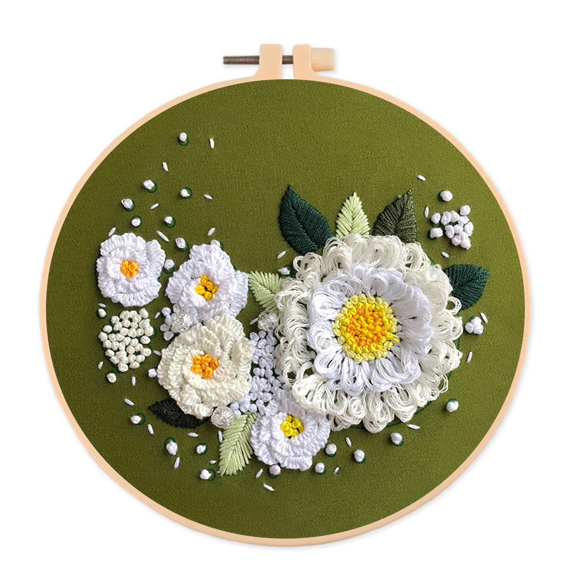 Rubbyoo Embroidery Kit-  Daisy Starter Kit For Craft Lover - image 1