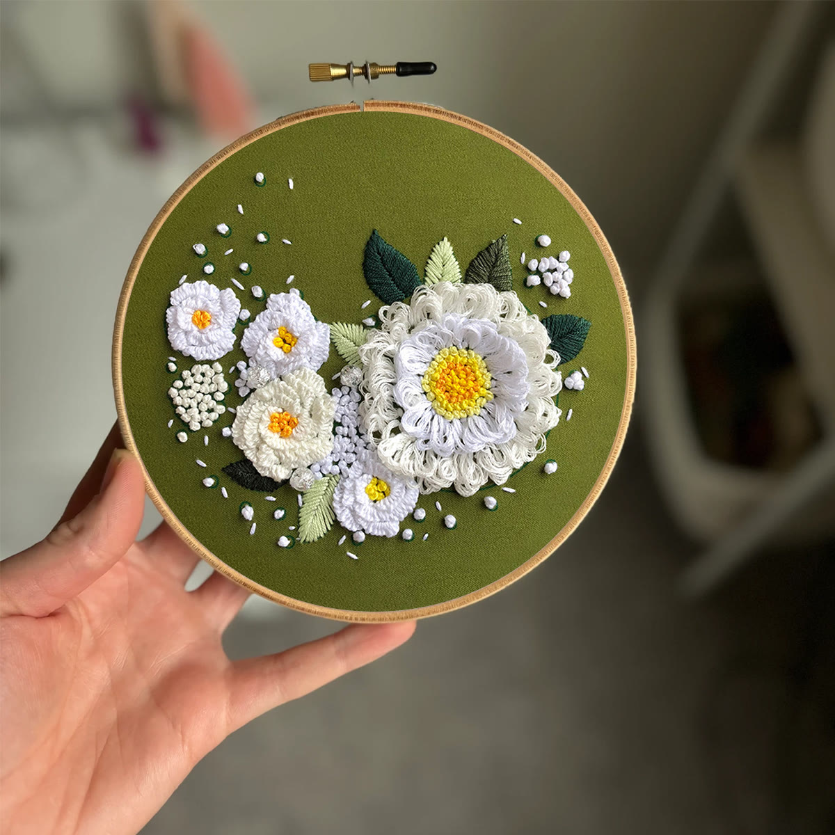 Rubbyoo Embroidery Kit-  Daisy Starter Kit For Craft Lover - image 2