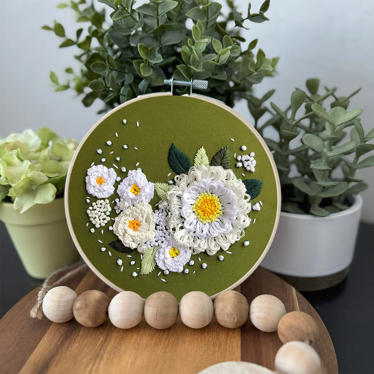 Rubbyoo Embroidery Kit-  Daisy Starter Kit For Craft Lover - image 3