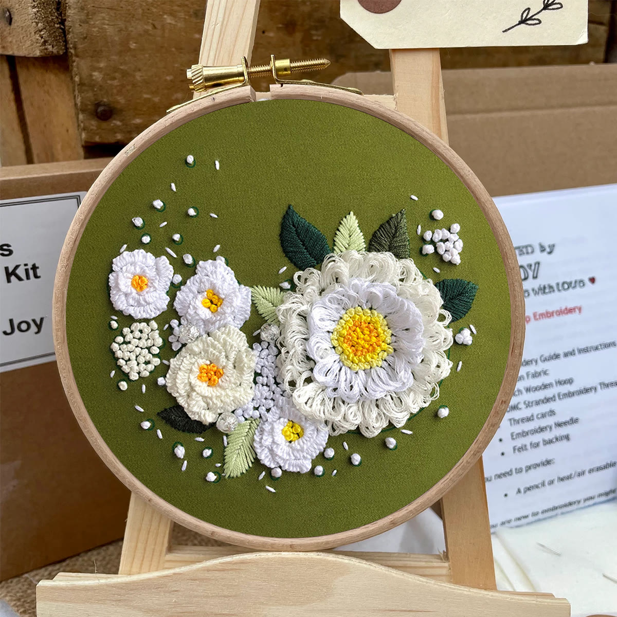 Rubbyoo Embroidery Kit-  Daisy Starter Kit For Craft Lover - image 6