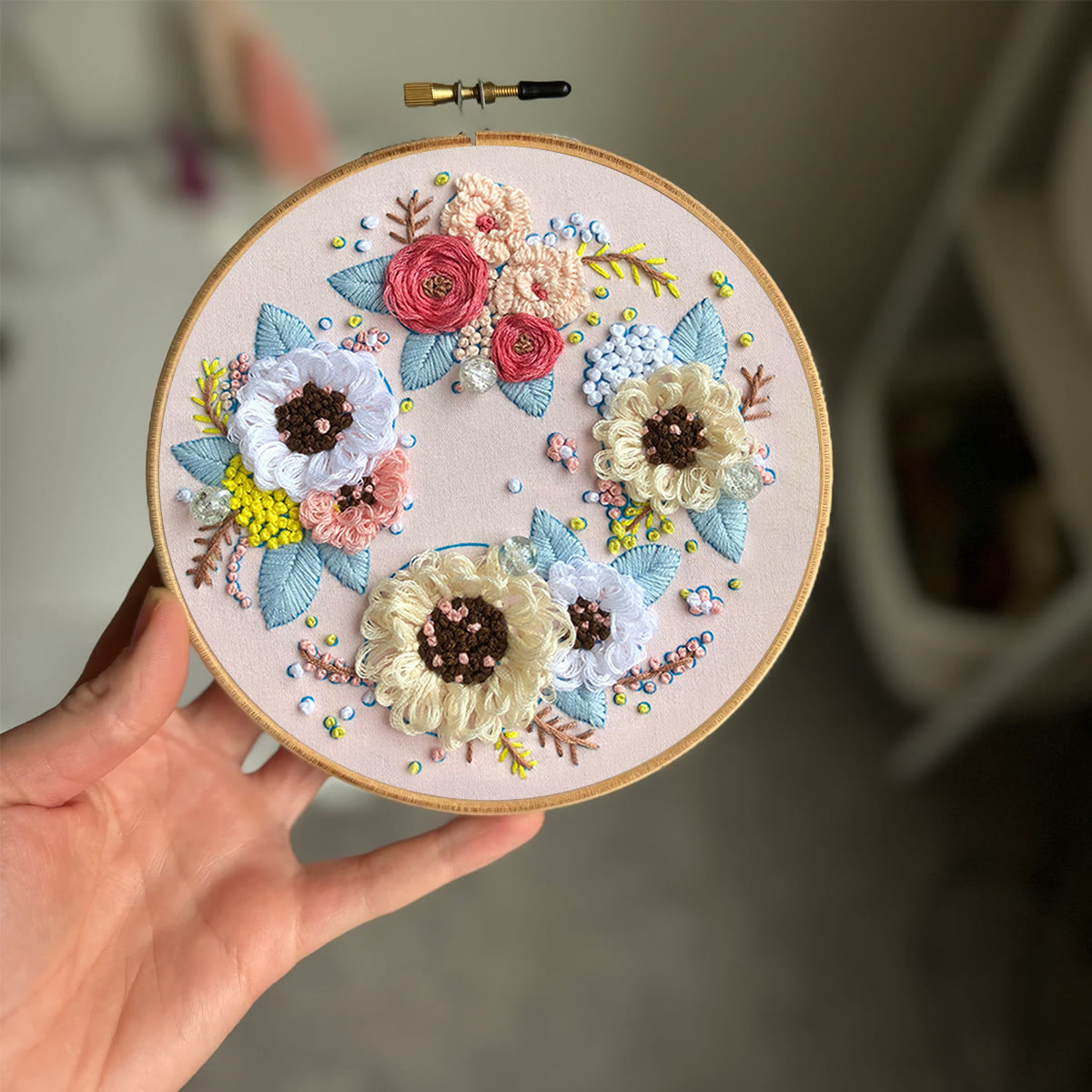 Rubbyoo Embroidery Kit-  Flower Garland Starter Kit For Craft Lover - image 2